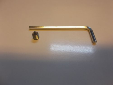 Madenschrauben- und Schlüsselset,  M6 x 9 mm